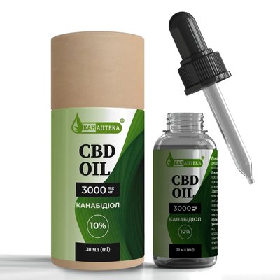 CBD КБД олія 3000 мг 10% 41318 фото