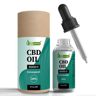 CBD КБД олія 6000 мг 20% 41319 фото